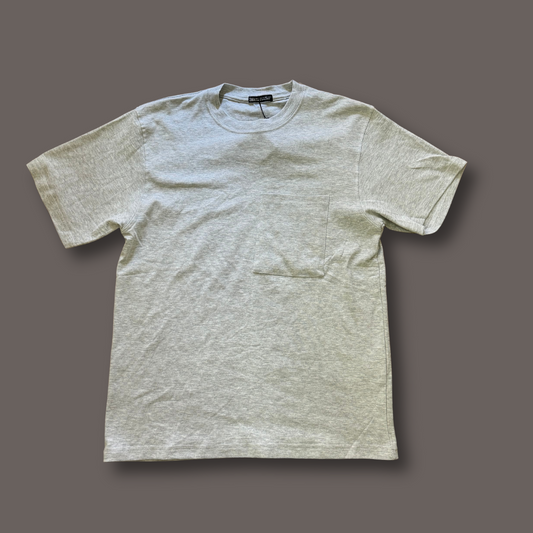 Light Grey Solid Plain T shirt